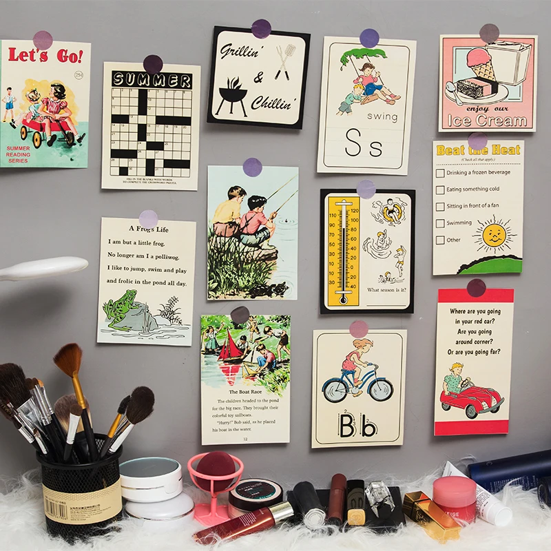 12Pcs/Bag Vintage Pastoral Children Garden Farm Card DIY Scrapbooking Album Junk Journal Planner Decorative Paper | Дом и сад