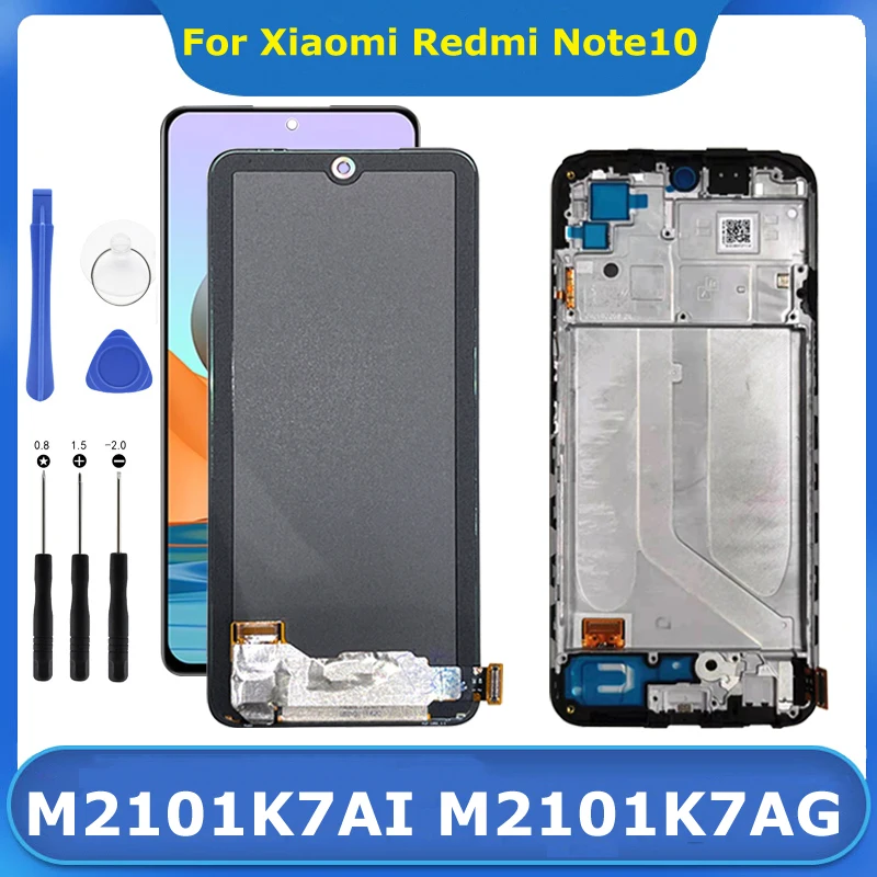 

6.43"For Xiaomi Redmi Note 10 Pro LCD With Touch Screen For Redmi Note10 M2101K7AI M2101K7AG Digitizer Display Replacement Parts