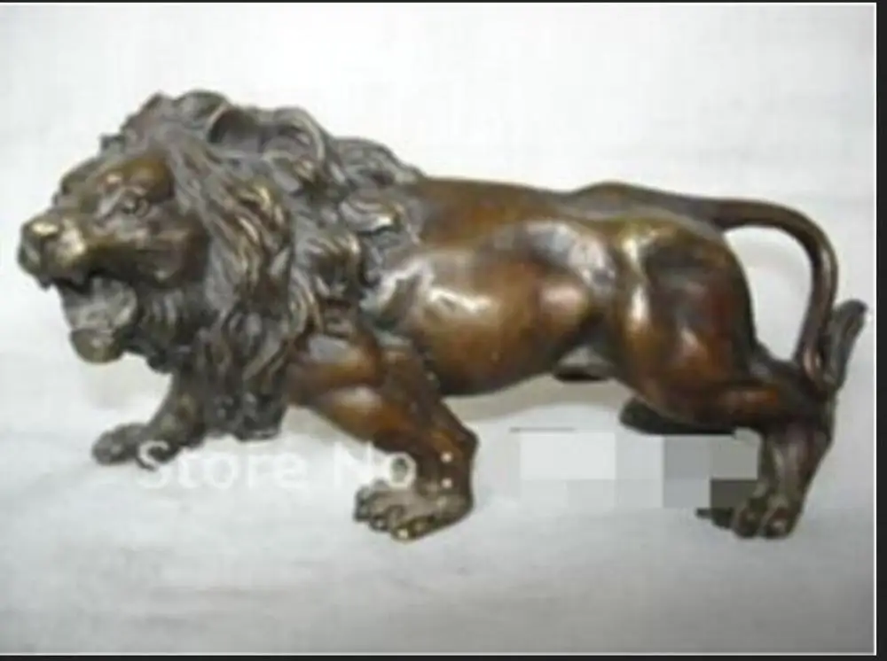 Copper Statue Exquisite Collectibles Tibet bronze lion statue | Statues &amp Sculptures