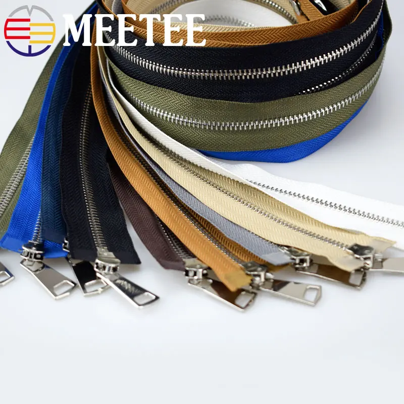 Meetee 120 см 5 # разъемная застежка молния двойной слайдер застежки молнии металла