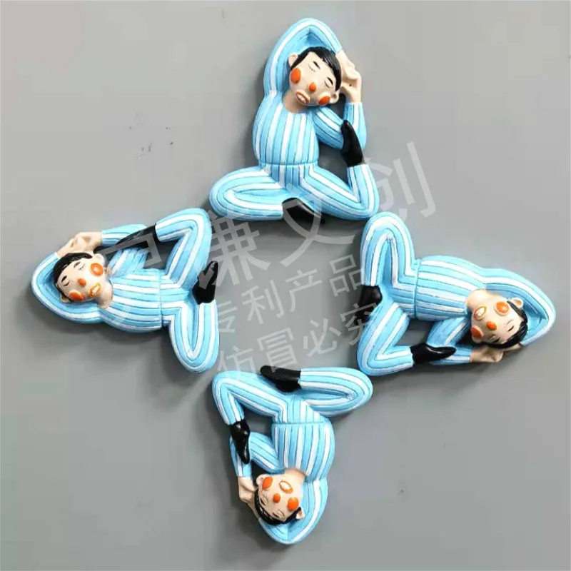 Магнитная 3d-паста для холодильника мультяшный Забавный Магнит в виде клоуна