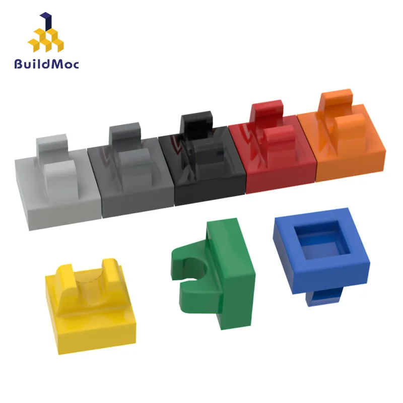 Buildmoc кирпичи 12825 1x1 трапециевидная Вертикальная Зажимная пластина 15712 2555 для