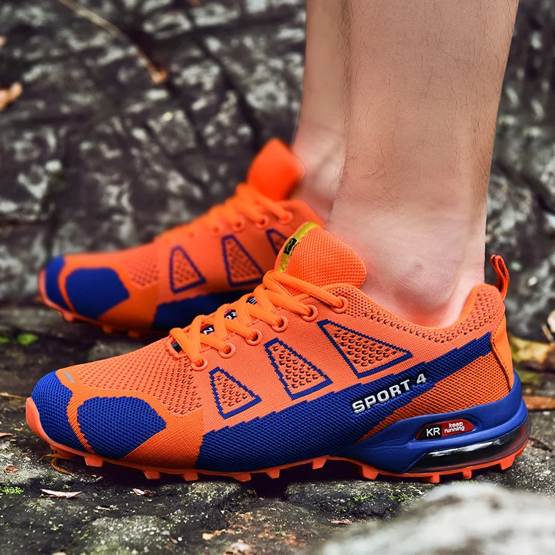 Дизайнерская мужская обувь для бега на открытом воздухе с 3 ремешками Роскошная