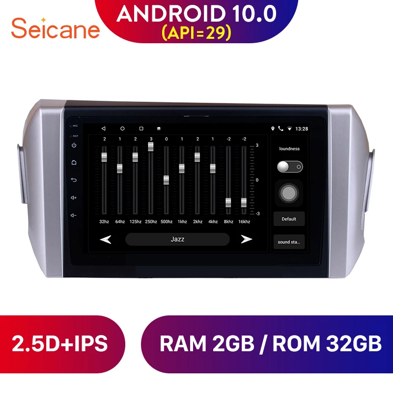 Seicane Android 10 0 Автомобильный мультимедийный плеер GPS навигация Радио для 2015 Toyota INNOVA