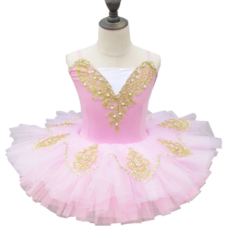 

Robe Tutu de Ballet pour filles, rose, rouge, bleu et jaune, Costume de danseur du lac des cygnes, vêtements pour enfants, 2020