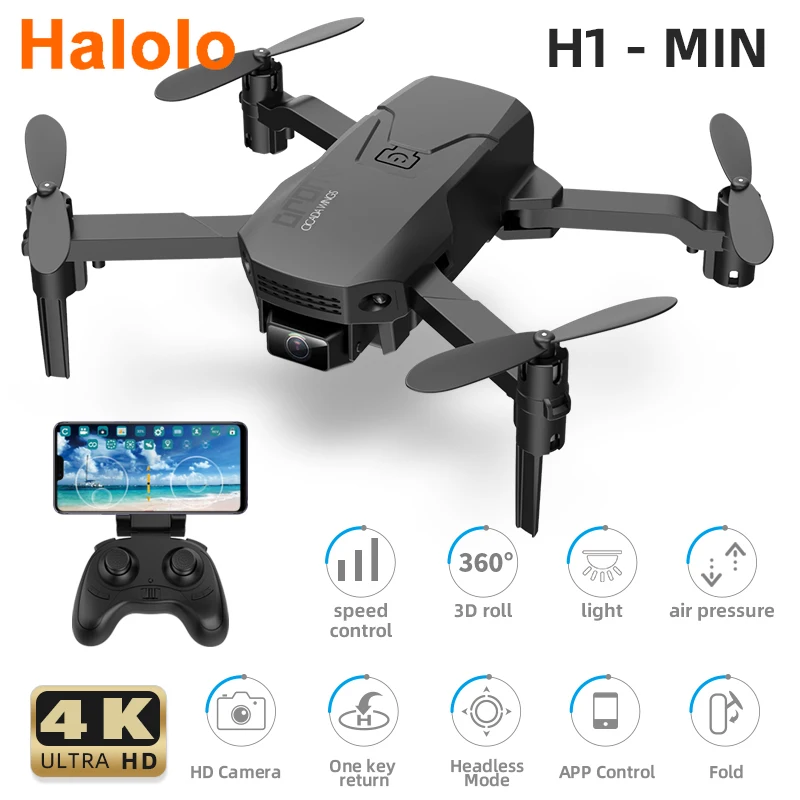 H1 мини самолет на дистанционном управлении 4K HD Камера аэрофотосъемки дрона с