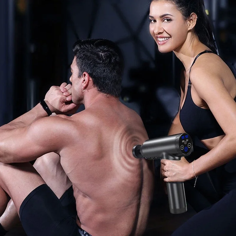 Высокоскоростной массажер s & 4 головки мощный пистолет для массажа мышц