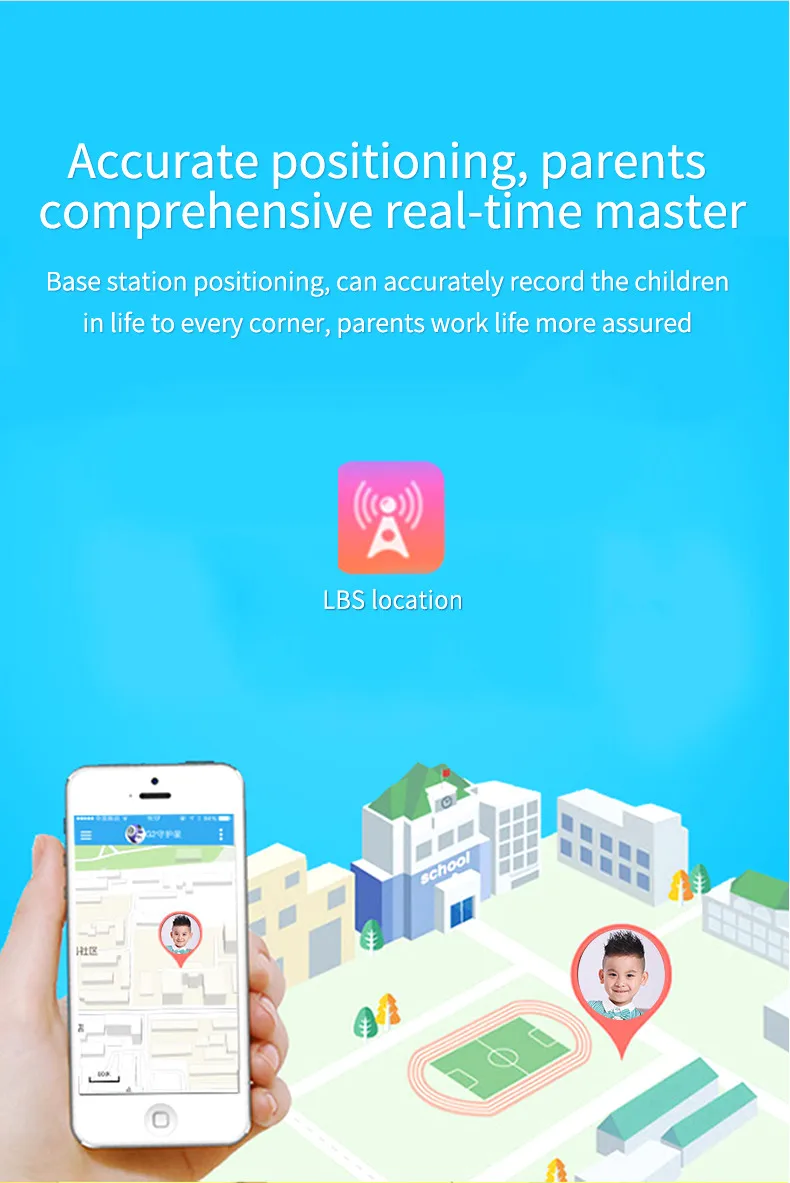 

Anti-Lost Kids Smart Watch Life Waterproof LSB Base Station Positioning Tracker S0S SIM Call Smart Watchs With Camera Kid Gift