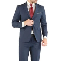 navy blue men suits double breasted 2 pieces jacketpants peaked collar slim fit suits for wedding dinner party tuxedos