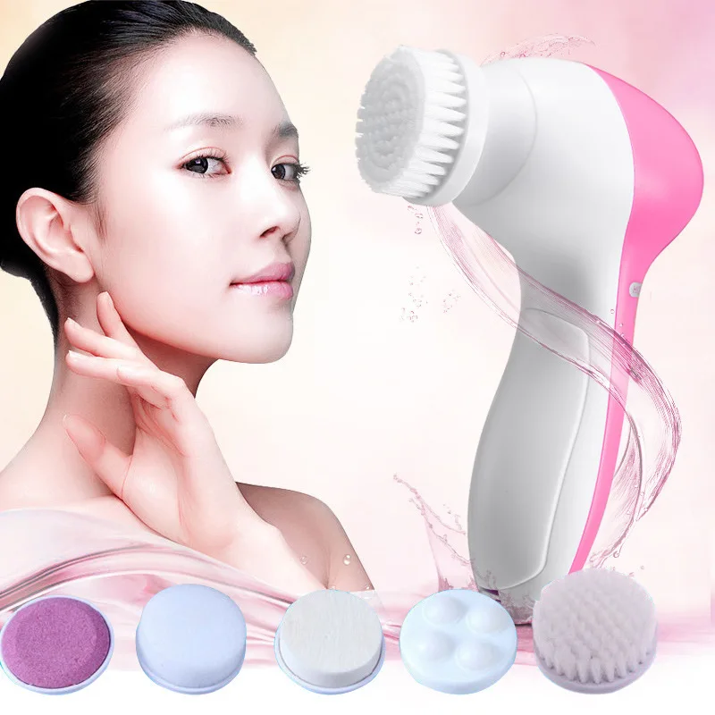 Красота силиконовая щетка для лица 5 в 1 уход за кожей многофункциональная