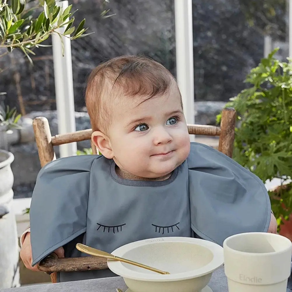 

Baby Infant Feeding Bib Waterproof Apron Infant Burp Cloths Girl Boy Cute Cartoon Saliva Towel Rice Pocket Cotton Blended