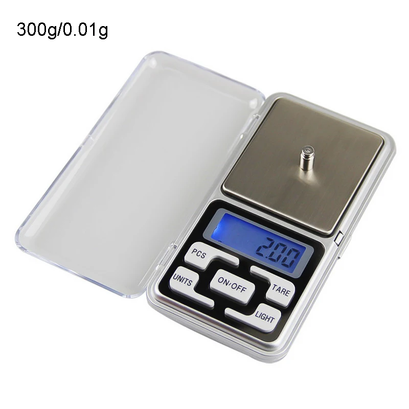 300g 0.01g Электронный ЖК-дисплей Дисплей Мини цифровые весы 100/200/300/500g X 0,01g Карманные ювелирные изделия Вес Весы Высокая точность взвешивания баланс - Цвет: 300g 0.01g