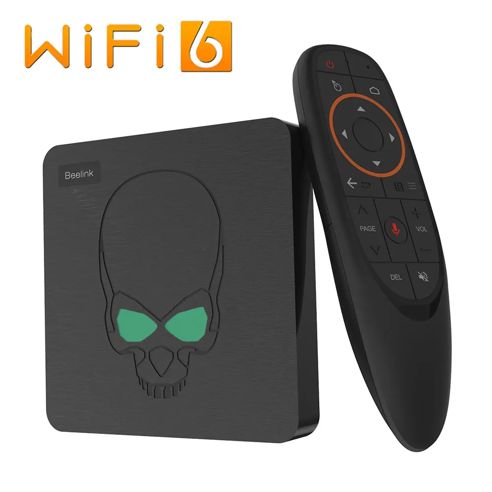 ТВ-приставка Beelink GT King Android 9 0 Amlogic S922X шестиядерная G52 MP6 графика 4 Гб LPDDR4 64 ПЗУ 5 8 ГГц