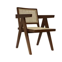 black reddish brown fabric cushion dining chairs rattan chair