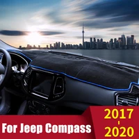 for jeep compass mp m6 2017 2018 2019 2020 car dashboard cover mat sun shade pad instrument panel carpets protector accessories