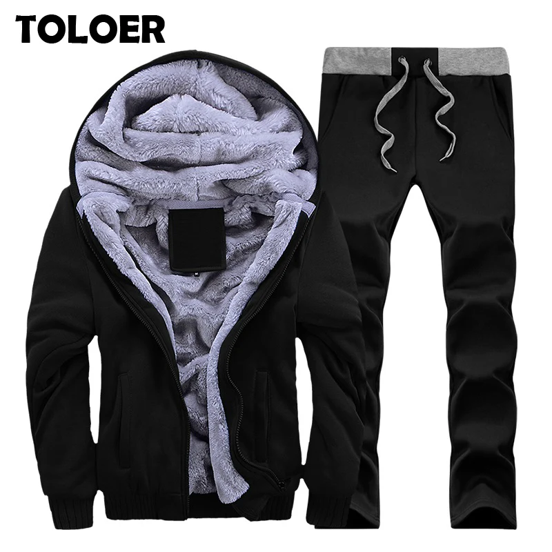 Спортивный костюм из 2 предметов мужской комплект 2019 спортивные костюмы зимний