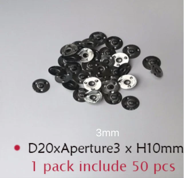 D20xAperture3xH10mm Дизайн свечи фитили толстые DIY ручной работы для изготовления свечей материал бездымного сердечника лампы толстые Вощеные фитили - Цвет: D20xAperture3xH10mm