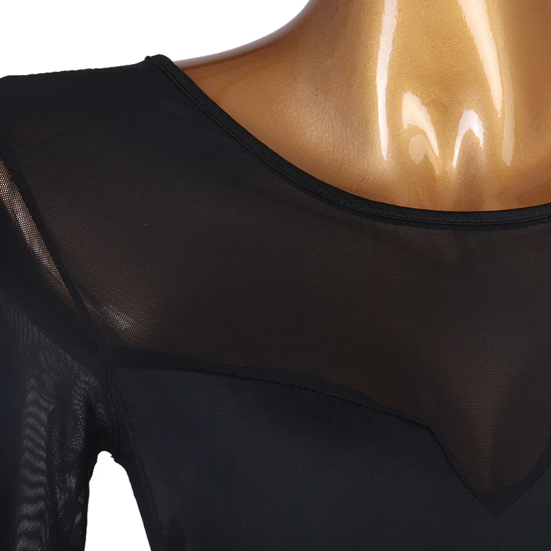 Женские/Детские костюмы для латиноамериканских танцев юбка с длинным рукавом и