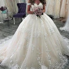 Miaoduo бальное платье Свадебное платье размера плюс с открытыми плечами кружева Vestidos De Noiva 2021 Свадебное платье для женщин изготовление размеров под заказ