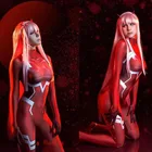 Женский костюм для косплея Darling in the franxx 02 Zero Two, костюм на Хэллоуин, Рождественский карнавальный плотный боди с 3D принтом