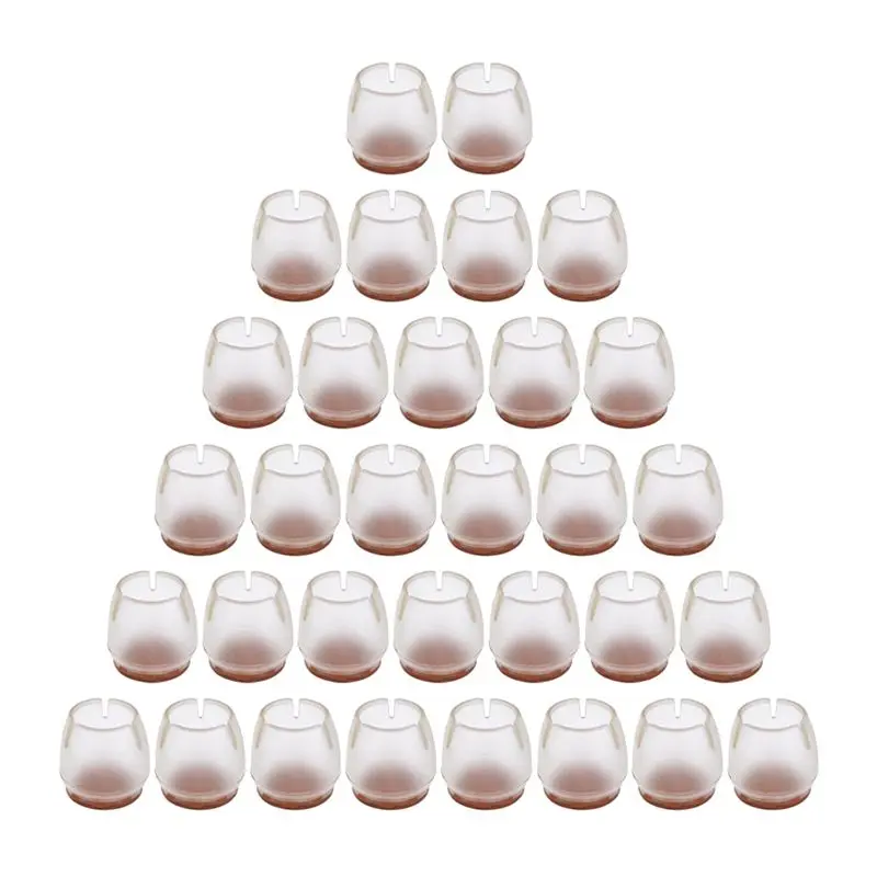 Прозрачные силиконовые крышки для ног стула войлочные колодки мебельная