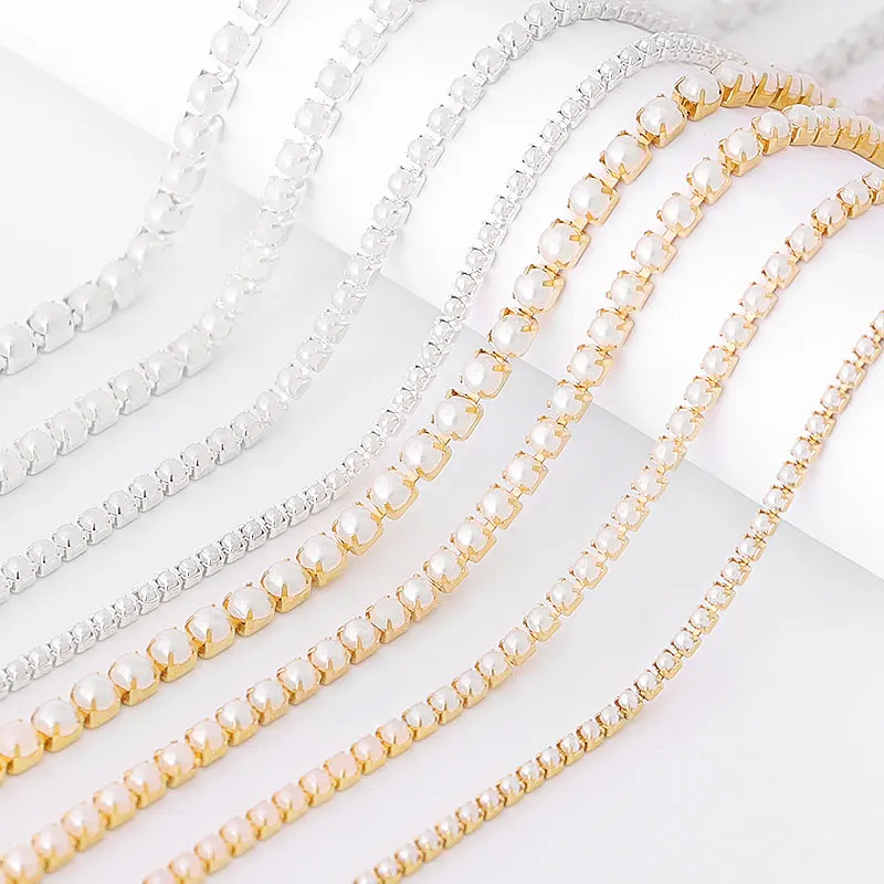 3D Подвески жемчуг для творчества украшения Стразы ногтей модные золотые