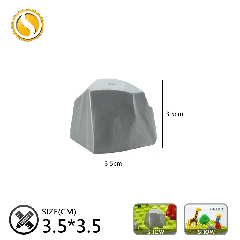 

Vegetation Series Big Building Block Flower Grass Tree Stone Mushroom Scene Accessorie Compatible Duplo Toy For Kid Holiday Gift