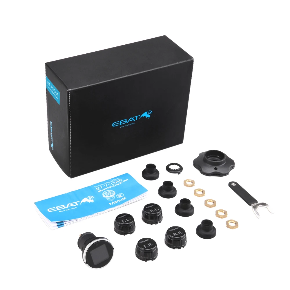 Steelmate EBAT ET 710AE 4 Датчик Беспроводной давления воздуха в шинах ЖК дисплей шин