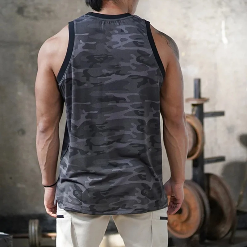 Мужские майки CYSINCOS компрессионные рубашки без рукавов для бега тренировок