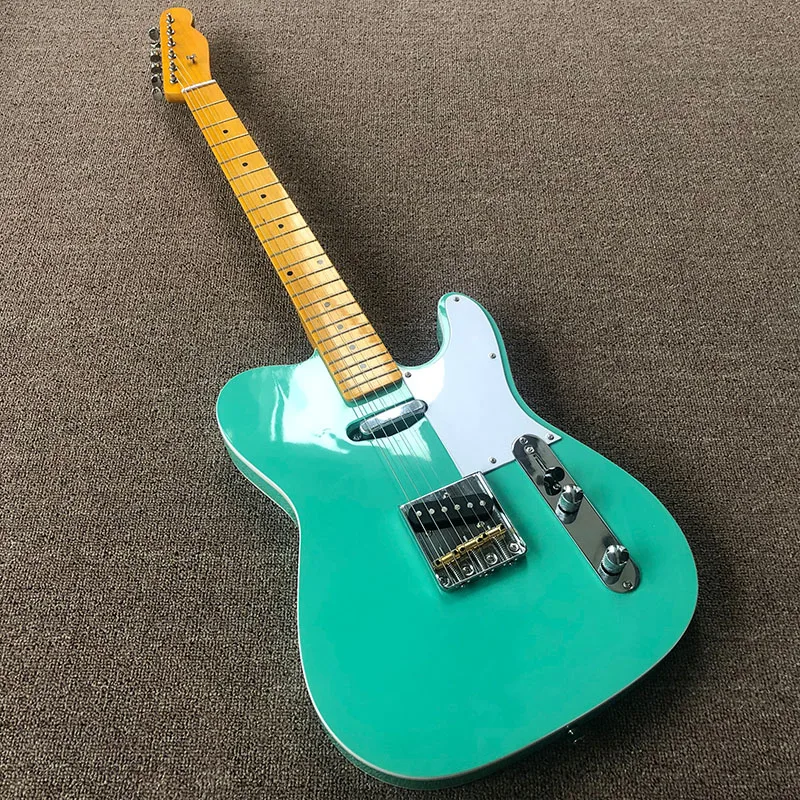 

2020 Высококачественная электрическая гитара, Кленовая грифельная доска, обвязка корпуса с обеих сторон, 6-струнная гитара, бесплатная достав...