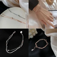 personality double layer small bracelet temperament fashion small beads jewelry