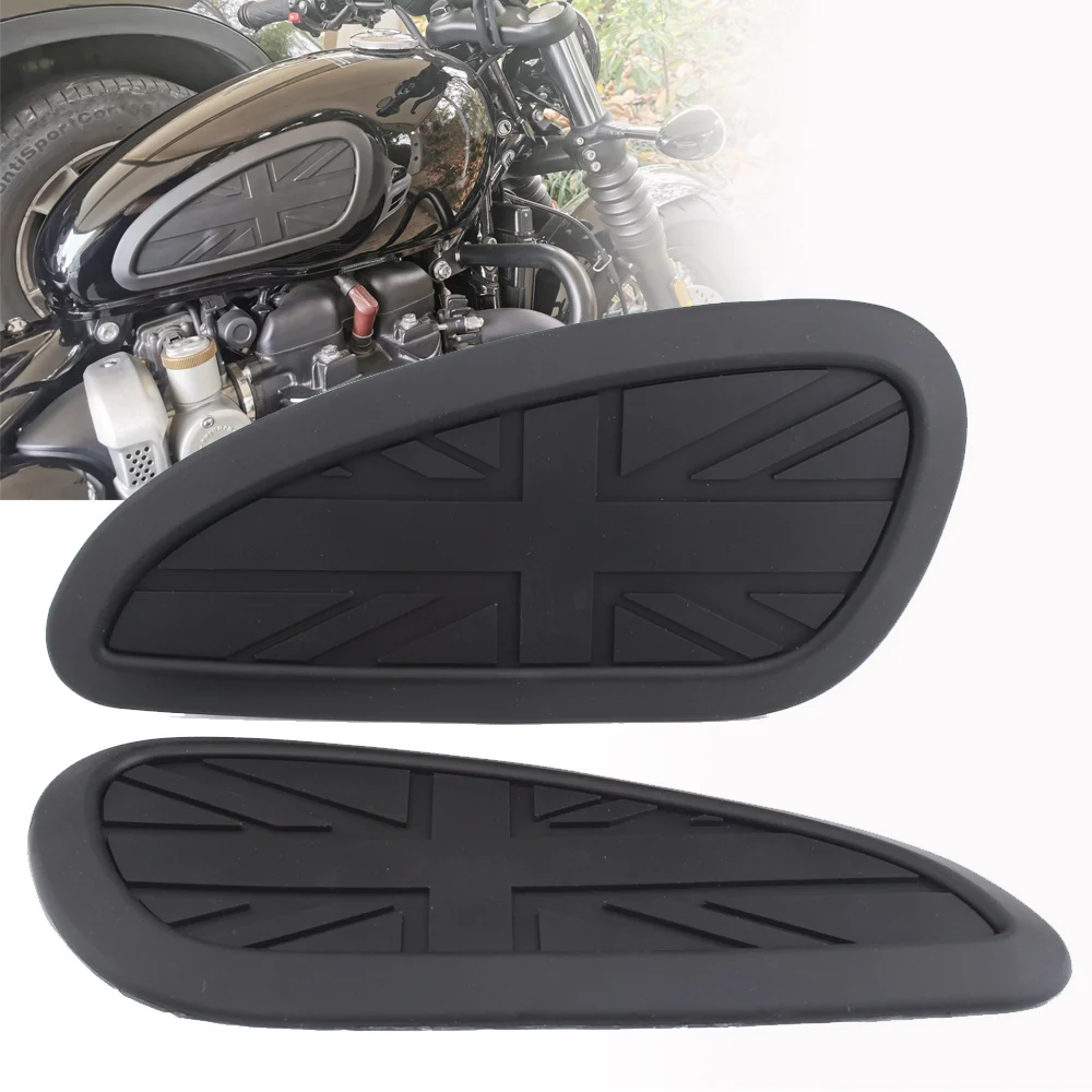 

Мотоциклетная универсальная резиновая наклейка на бензобак в стиле ретро, для кафе-рейсера, с цветным логотипом британского флага