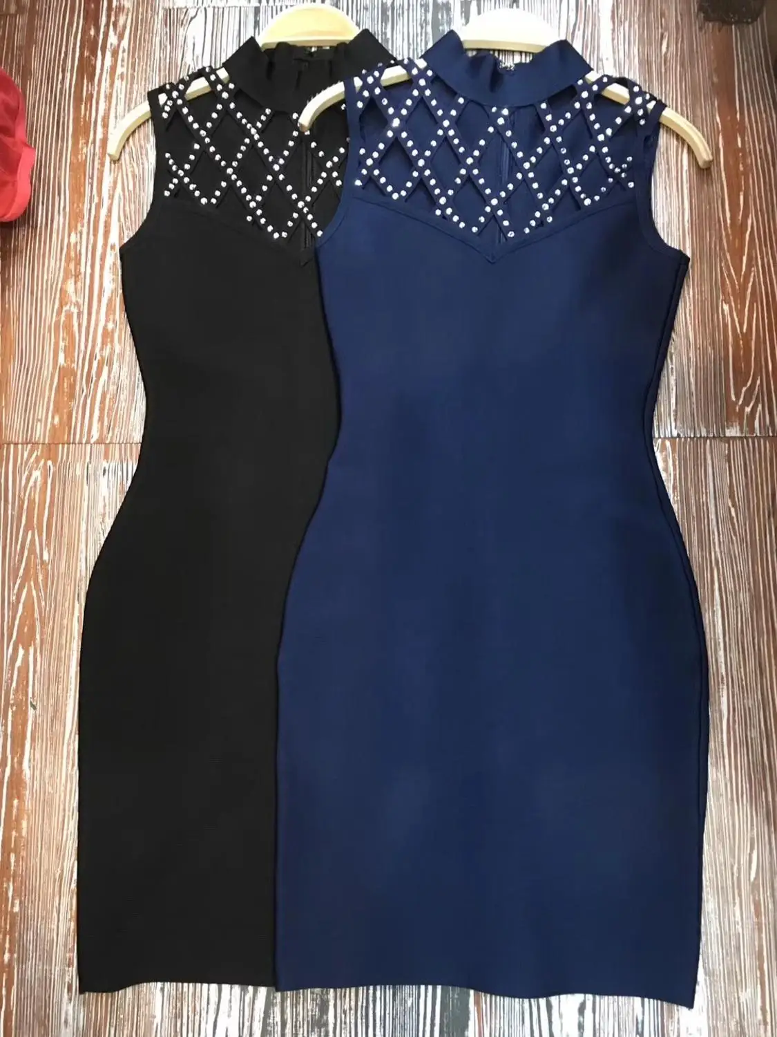 Сексуальное женское Бандажное платье осеннее с бисером повседневное облегающее