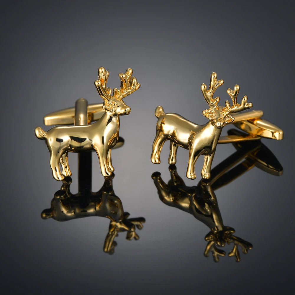 Fashion deer Cufflinks French long sleeve shirt with studs and | Украшения и аксессуары