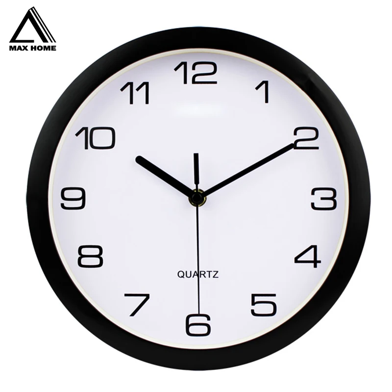 

MAX HOME Multicolor Silent Glowing Decorative 10 Inch Wall Clock Modern Home Decor Living Room Needle Round Wall Clock