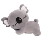 Мягкая игрушка-коалы для сна, лежащие животные, спутник для сна, плюшевая кукла, Розоваясерая, супермягкая, Успокаивающая, подарок для детей, 4 размера