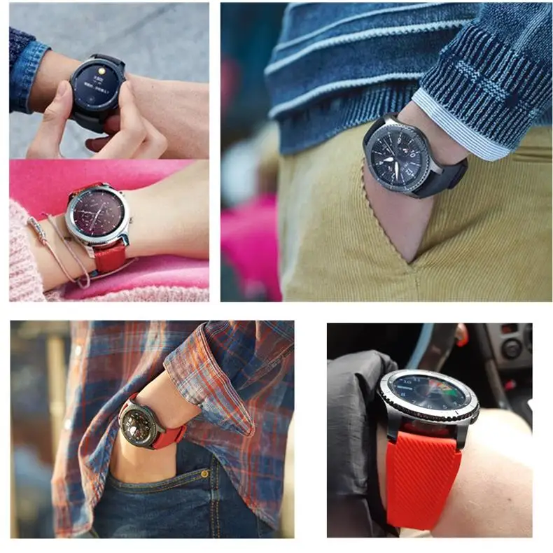 20 мм ремешок для часов samsung galaxy watch 46 мм активный 2 42 мм amazfit ремешок Bip gear s3 frontier huawei watch gt 2 ремешок 22 мм 44