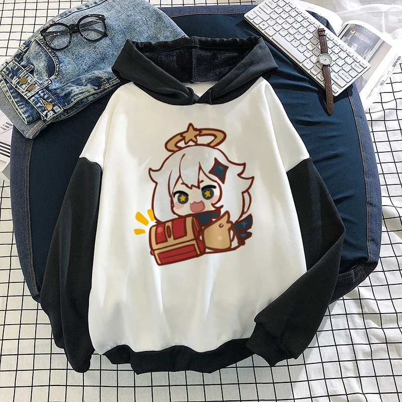 Vintage Sweetshirts Kawaii Harajuku Anime Genshin Impact Women Streetwear Hooded Cool Oversized Hoodies Hooded Gothic Clothes
