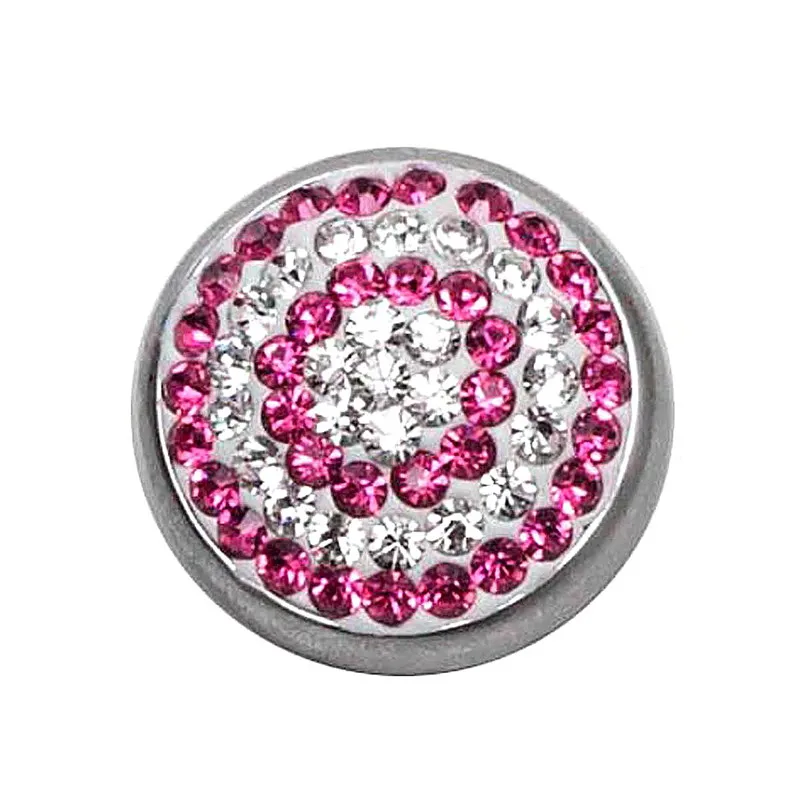 Сменные 18 мм защелки с медным дном и стразами подходят для имбирных защелок