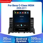 Автомобильный мультимедийный плеер Tesla Android 2 + 32G, 9,7 дюйма, DVD, радио, GPS-навигация для Mercedes Benz C-Class W204 S204 2006-2011 4G Lte