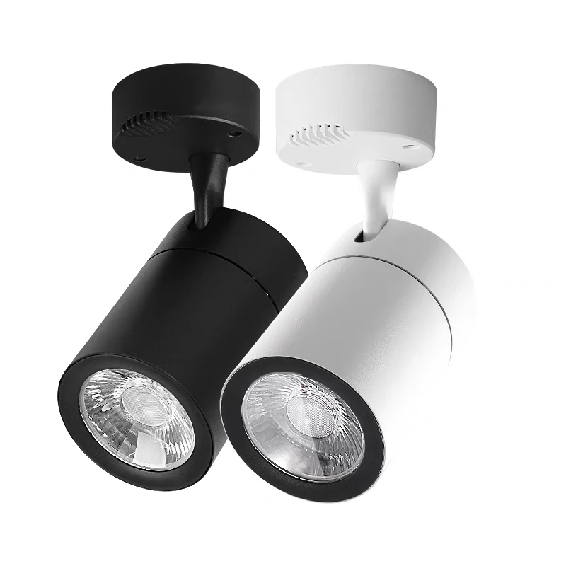 

Surface Mounted LED Downlights 7w 12w 20w 30w AC110-240V Ceiling Lamps Spot Light Rotation COB lamp Clothing lighting