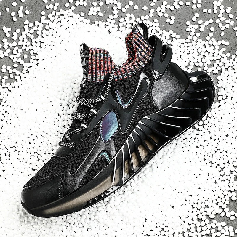 

New High Quality Fashion Leghtsome Mesh Breathable Men Running Shoes Trendy Blade Casual Sneaker