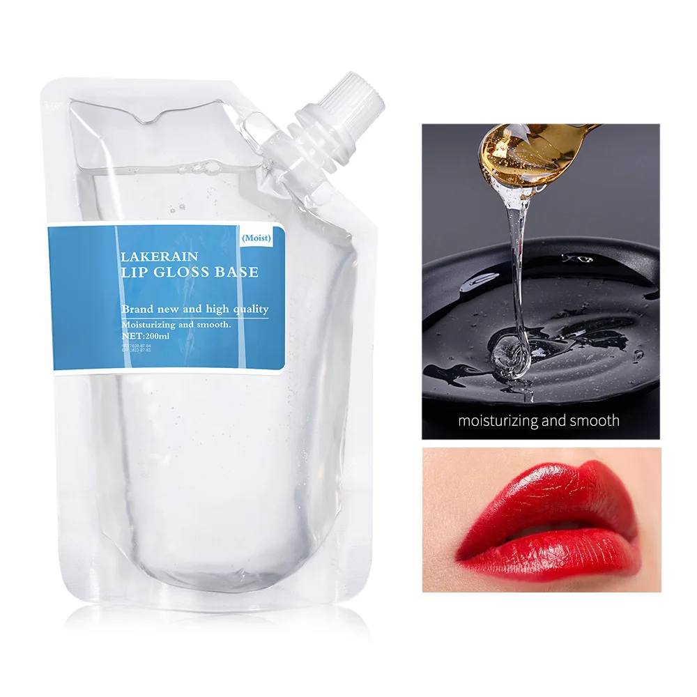 

Clear Lip Gloss Base Oil 200ml DIY Lipstick Raw Material Gel Non-Stick Moisturizing Base Handmade Lipstick Vegan Curelty free