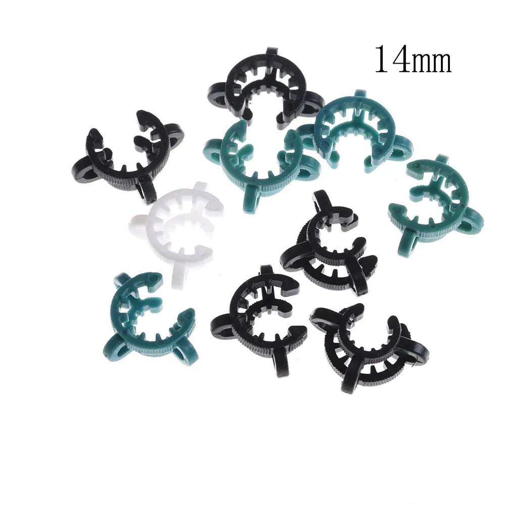 Высокое качество 10 шт. 14 мм 24/29 Пластик зажим щипцы клип Keck на протяжении 24 # Стекло