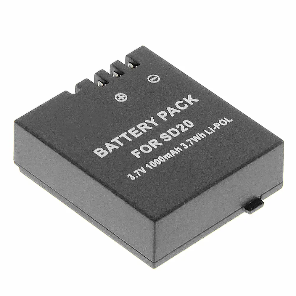 AEE аксессуары DS-SD20 аккумулятор SD20 для экшн-спортивных камер AEE MagiCAM SD18 SD19 SD20 SD21 SD22 SD23 SD30 Rollei 3 S