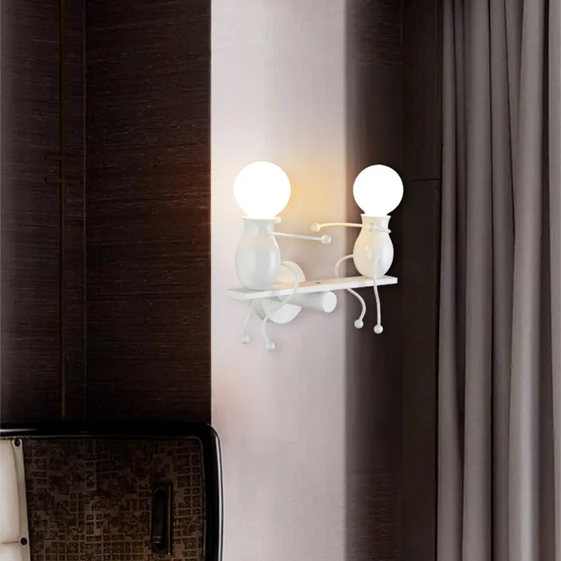 

Modern Creativity personality Small figure E27 LED wall light indoor Simplicity 110V 220V 5W sconce lamp bedroom living room