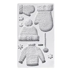 Вязаная искусственная кожа и искусственная силиконовая форма для шоколада для детей