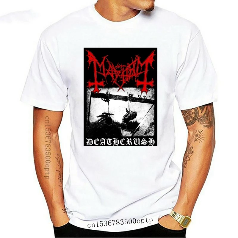 

3390D T-shirt MAYHEM DEATHCRUSH Different Size. A Metal Band Nation. NEW Letter Printed 100% Cotton T-shirts Top Tee Plus Size