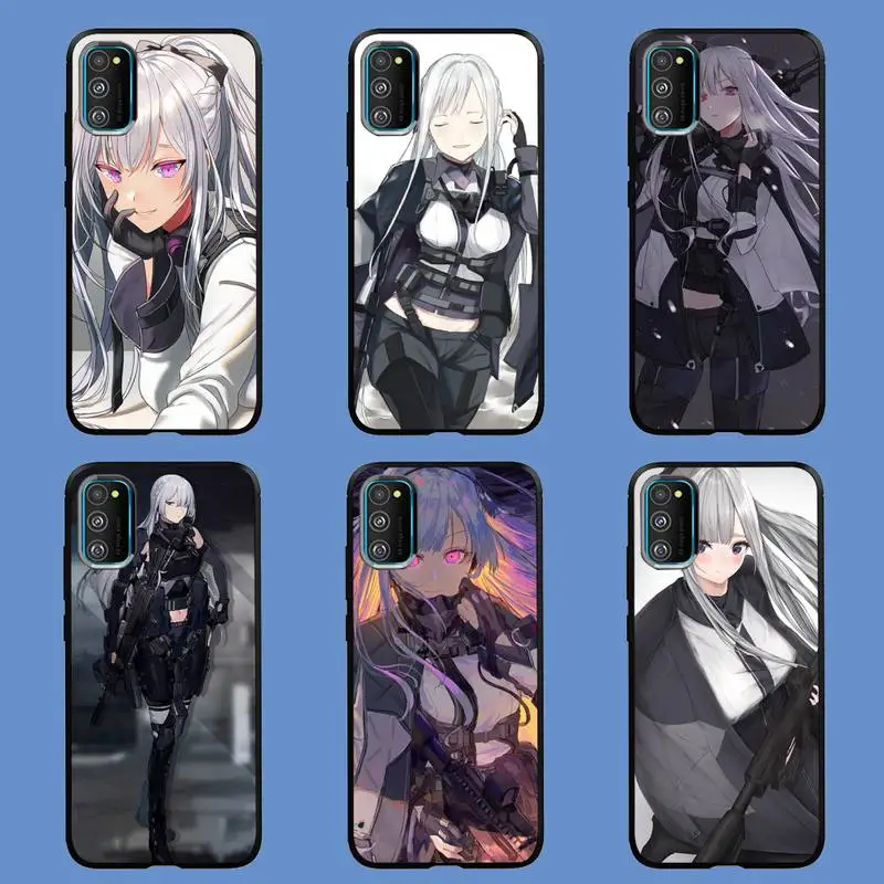 

AK 12 Girls Frontline Anime Phone Case For Samsung S6 S7 Edge S8 S9 S10 E lite2019 S20 Plus Cover Fundas Coque