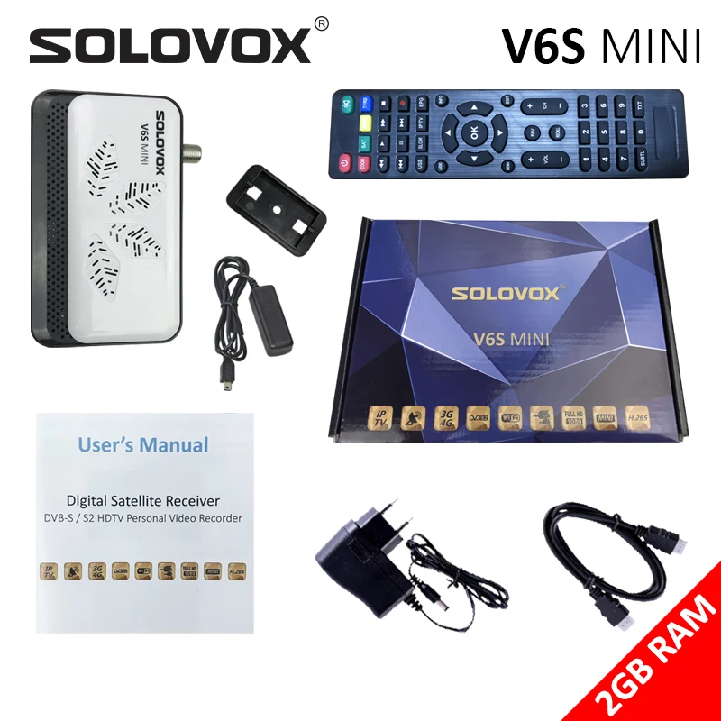 20 шт. спутниковый ТВ-бокс SOLOVOX V6S MINI HD DVB S2 Поддержка Xtam Startb M31U USB WiFi Clines PowerVU L1ve